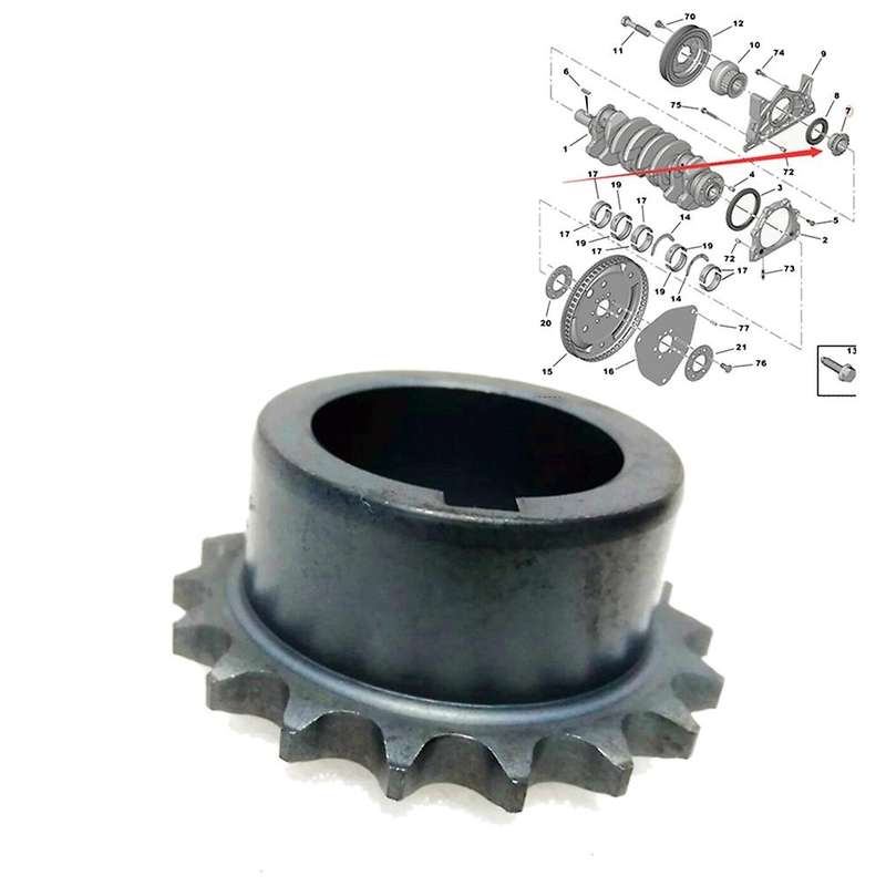 Engine Oil Pump Drive Gear for Peugeot 206/207/301 Citroen C2/c3/c4
