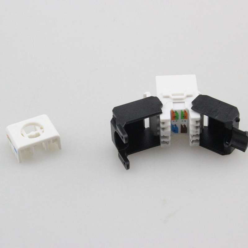 10-pack Cat6a Rj45 Keystone Jack -cat6 Compatible 180 Degree Toolless