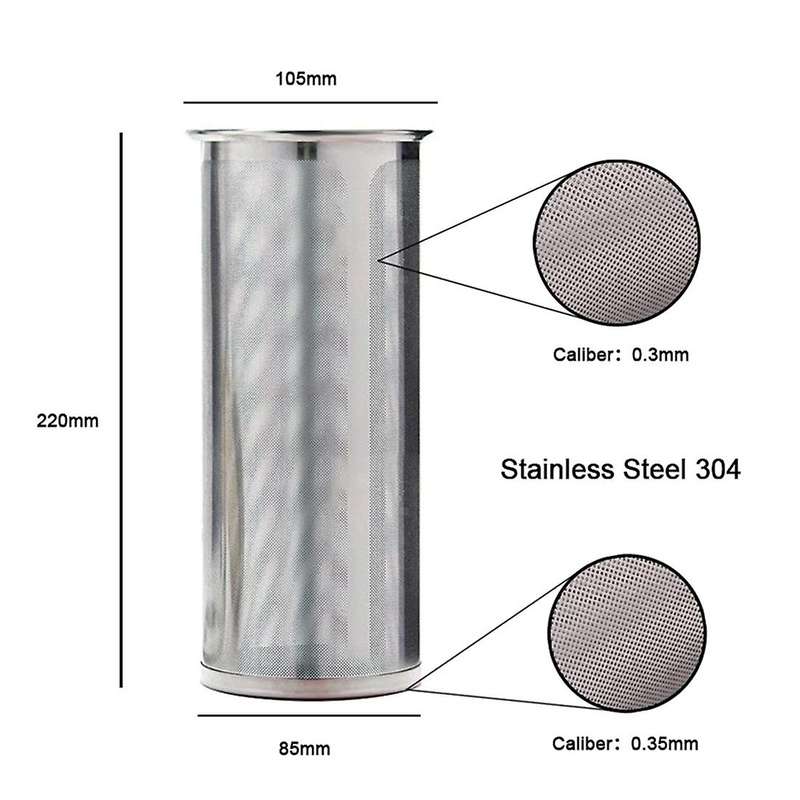 Coffee Filter for Wide Mouth Mason Jar, 304 Stainless Steel
