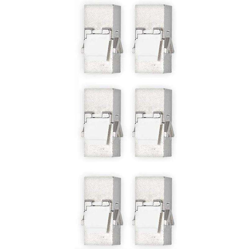 Cat6a Network Cable Coupler (pack Of 6) - Cat6a Keystone Module