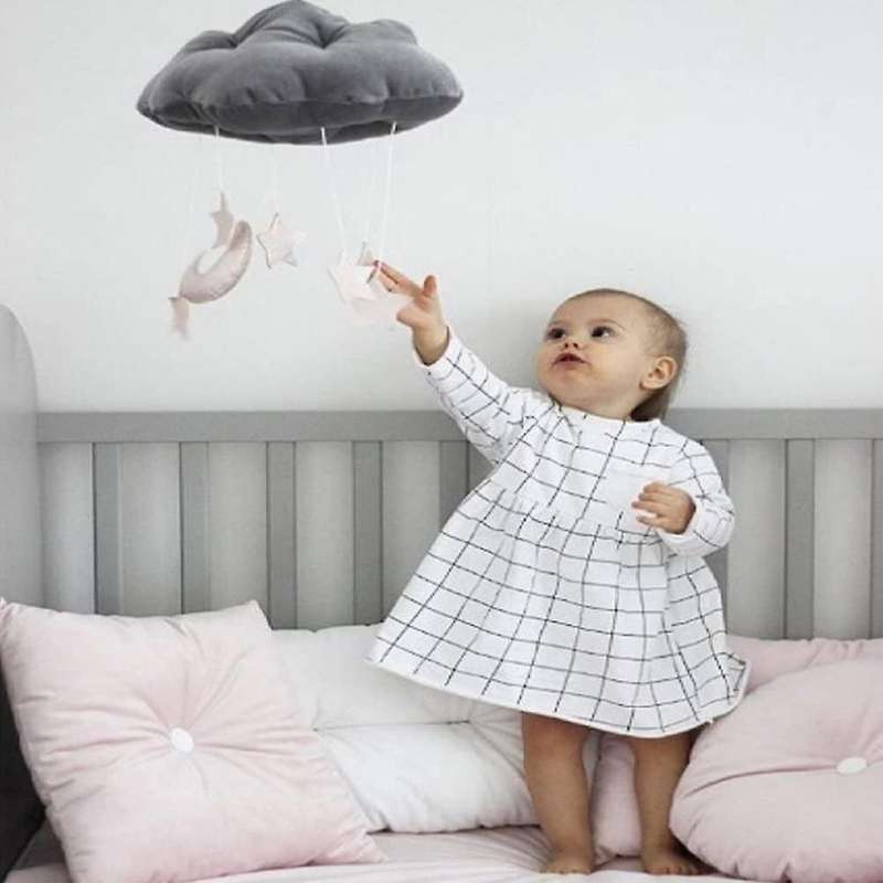 Cloud Hanging Decoration Floating Cloud Pendant with Moon Stars