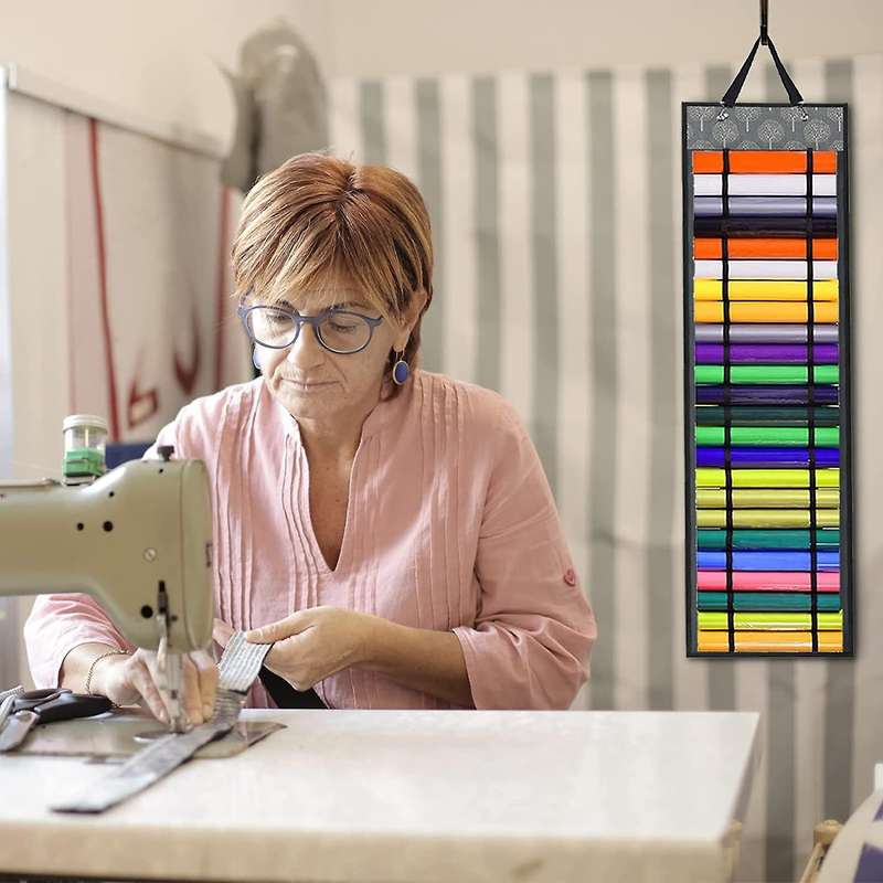 Vinyl Roll Holder with 48 Compartments, Organizers Gray Tree