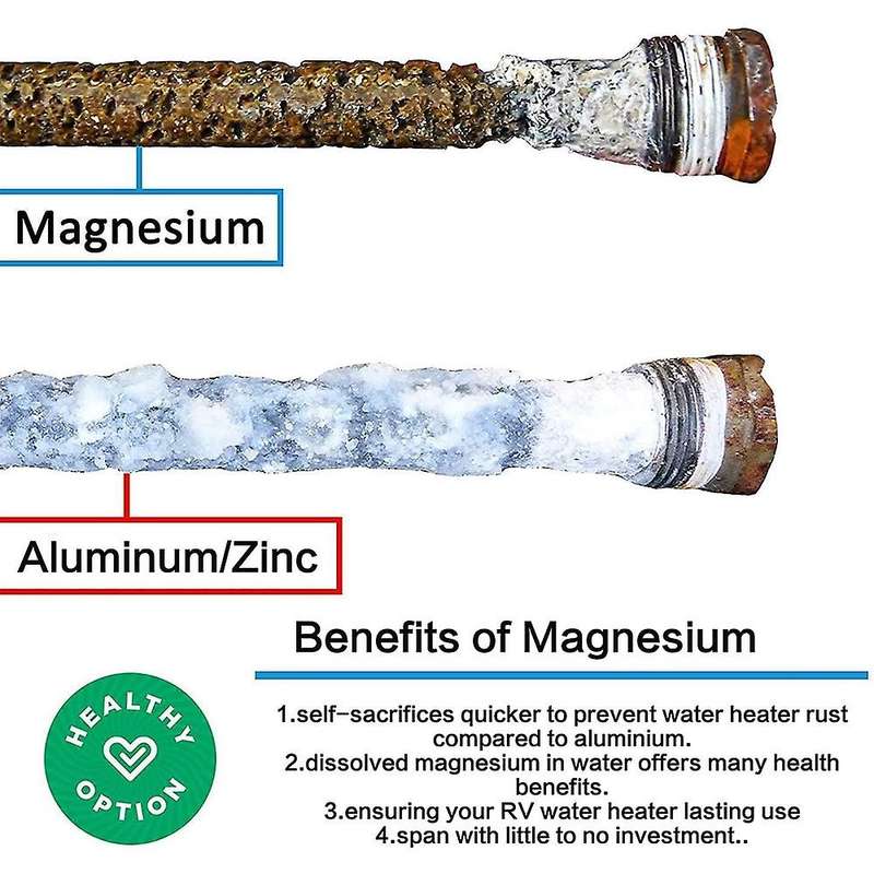 Rv Water Heater Magnesium Anode Rod for Atwood Heaters, 2 Pack