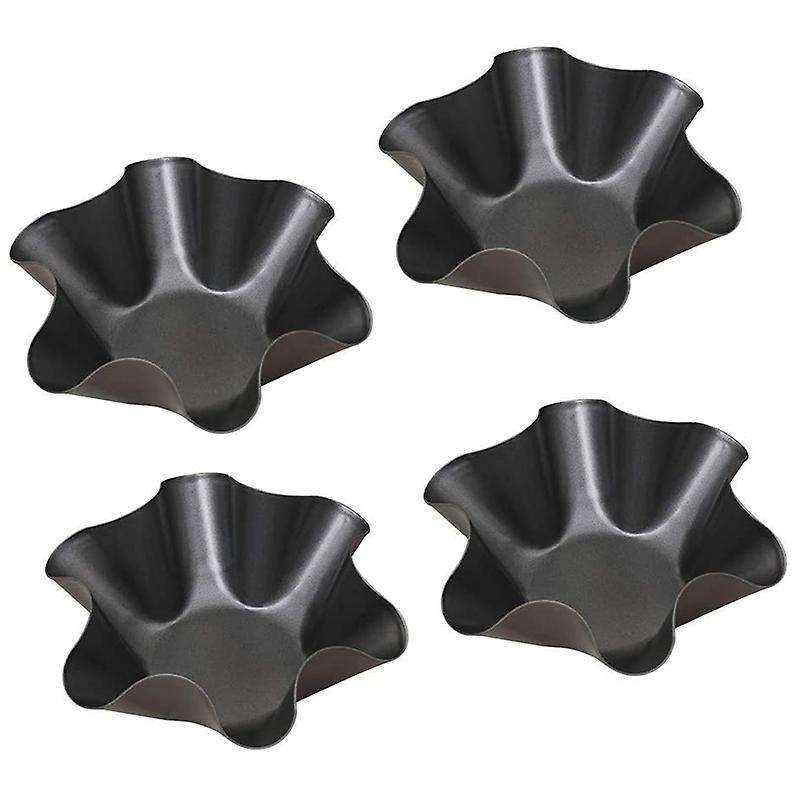 Nonstick Carbon Steel Tortilla Shell Pans Baking Molds Sets Black