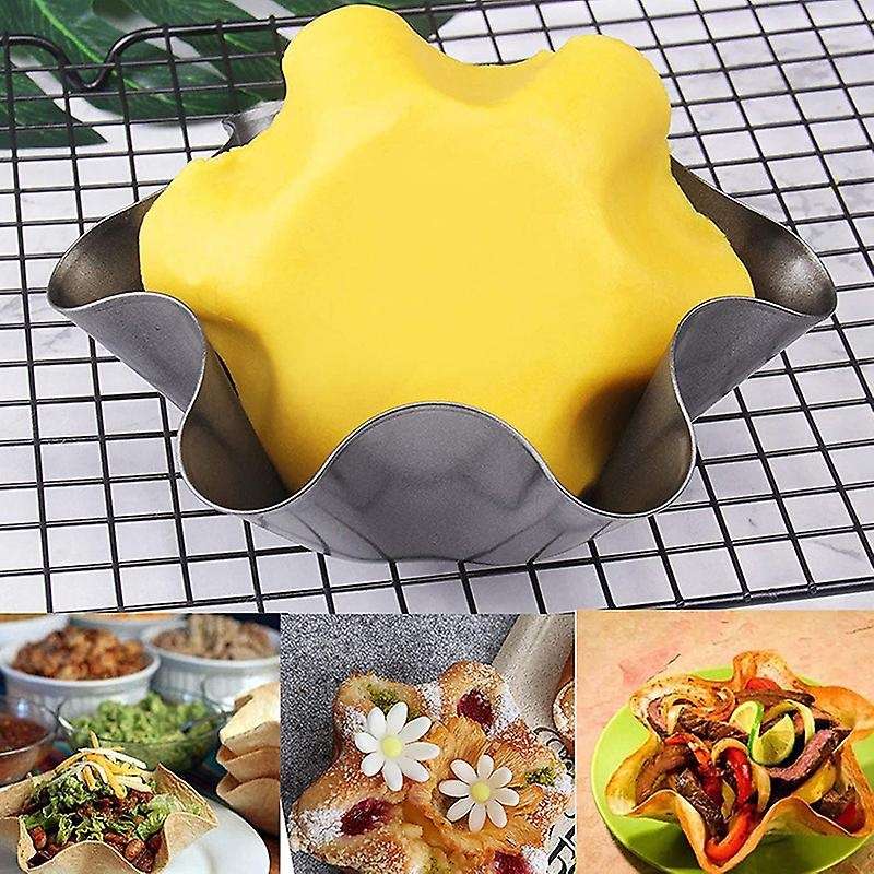 Nonstick Carbon Steel Tortilla Shell Pans Baking Molds Sets Black