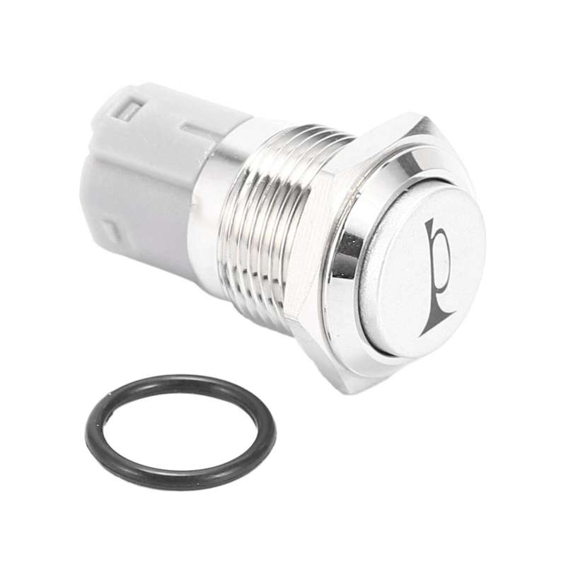 5x 12v 16mm Led Light Momentary Horn Metal Switch Push Button Blue