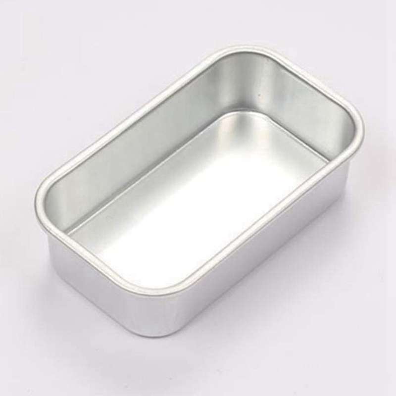 8pcs Aluminum Alloy Loaf Tin Rectangular Non-stick Bread Mould