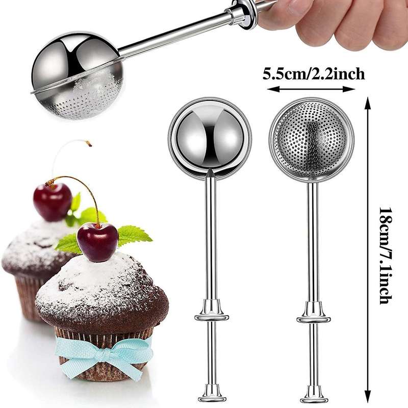 Stainless Steel Flour Sieve Cup,for Cakes,baking Sieve Strainer