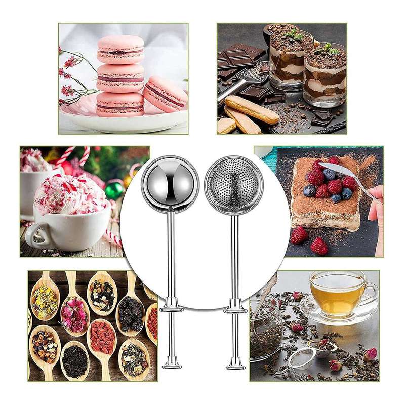 Stainless Steel Flour Sieve Cup,for Cakes,baking Sieve Strainer