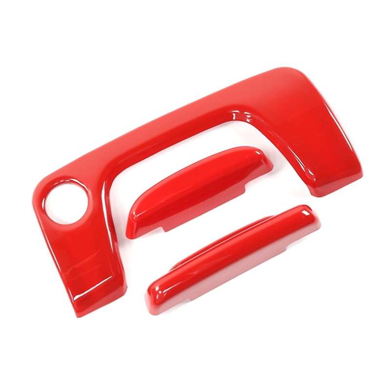 Center Console Armrest Switch Button Cover Trim Sticker Red