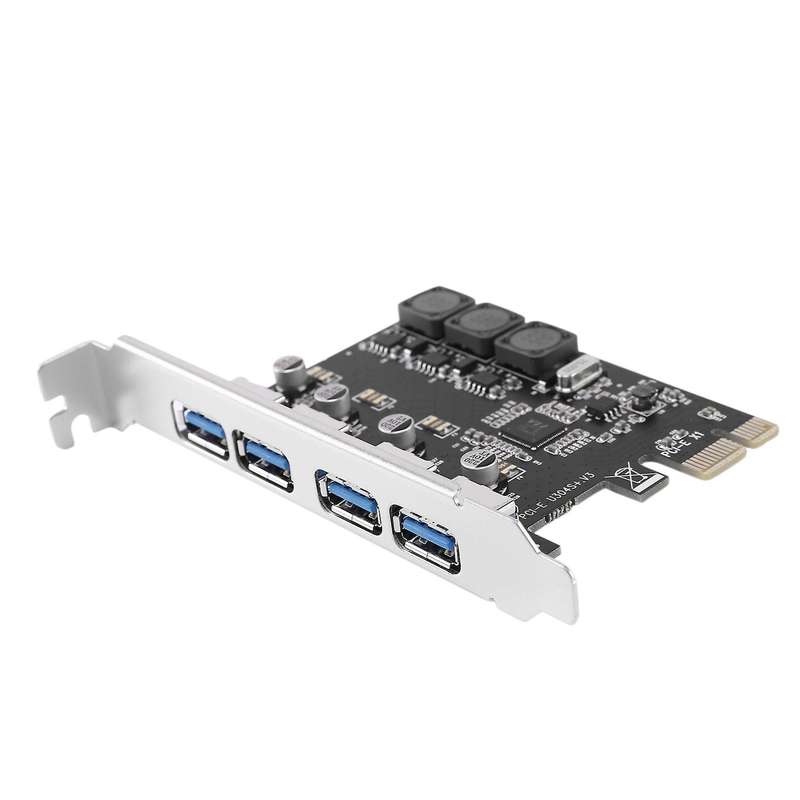 4 Port Usb 3.0 Pci Express Expansion Card Pcie Pci-e Host Controller