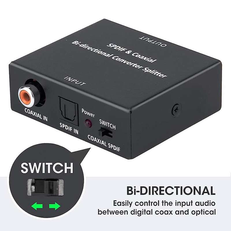 Optical to Coaxial Or Coaxial-to-optical Digital Audio Converter