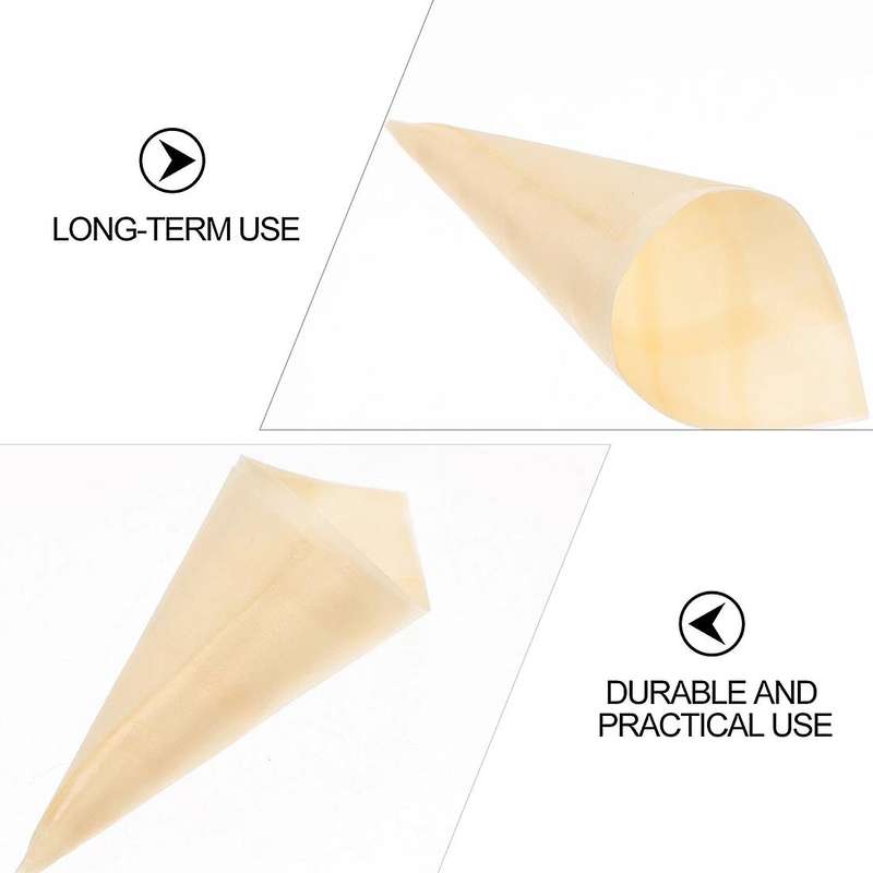 50pc Disposable Appetizer Cones Ice Cream Cone Cups Party 15.5x22.5cm