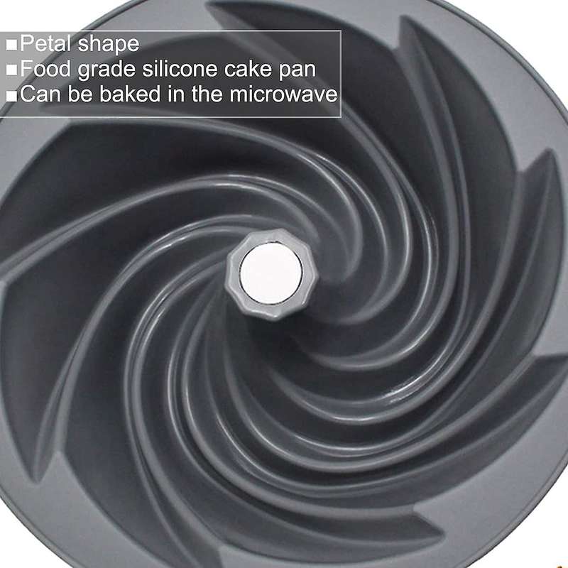 Silicone Cake Pan Cake Baking Pan Non-stick Pan Grooved Cake Pan-b