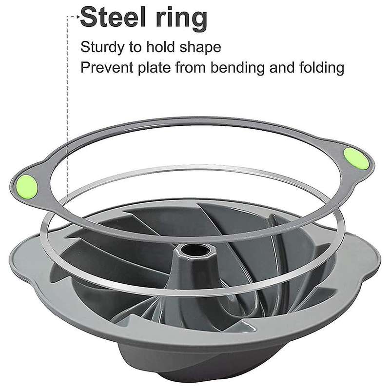 Silicone Cake Pan Cake Baking Pan Non-stick Pan Grooved Cake Pan-b