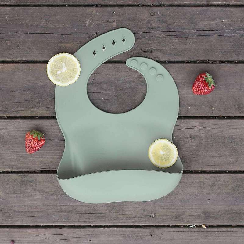 Silicone Baby Feeding Set,baby Bowl,silicone Bib,spoon,cutlery Set,2