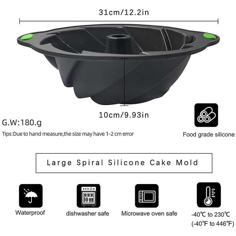 Silicone Cake Pan Cake Baking Pan Non-stick Pan Grooved Cake Pan-a