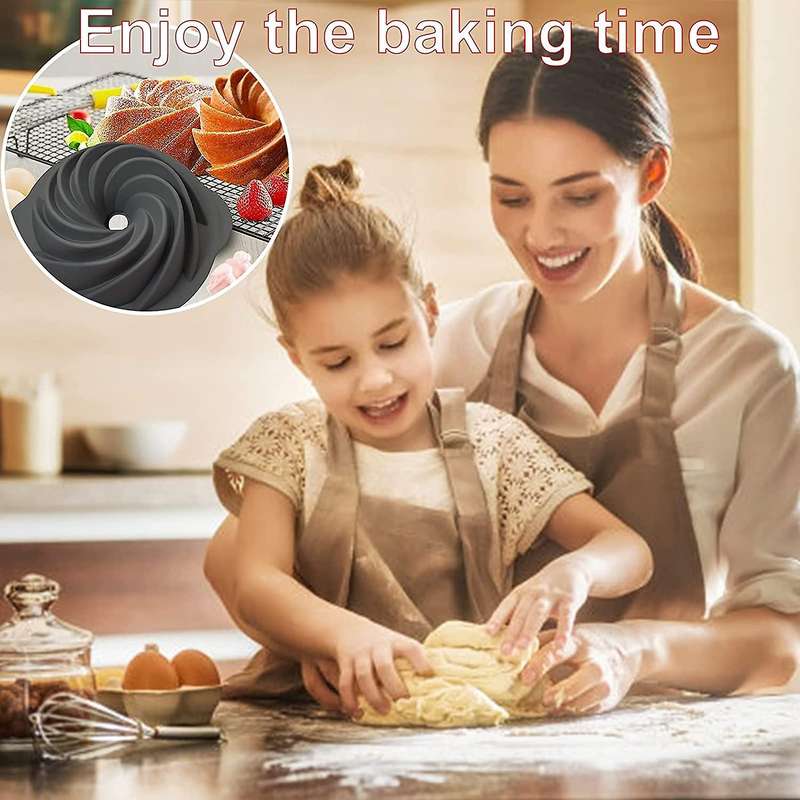 Silicone Cake Pan Cake Baking Pan Non-stick Pan Grooved Cake Pan-a