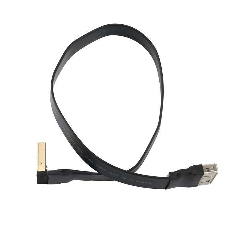 Displayport Ribbon Male-female Flat Emi Shielding Fpc Cable, 30cm