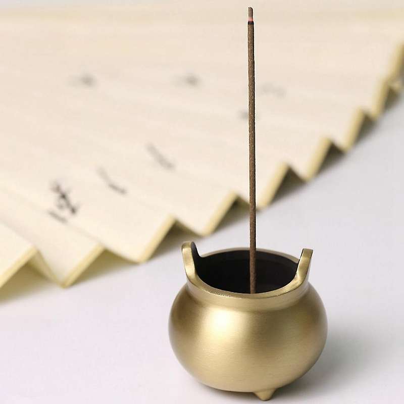Incense Burner Incense Holder Made Of Brass with Incense Insert(b)