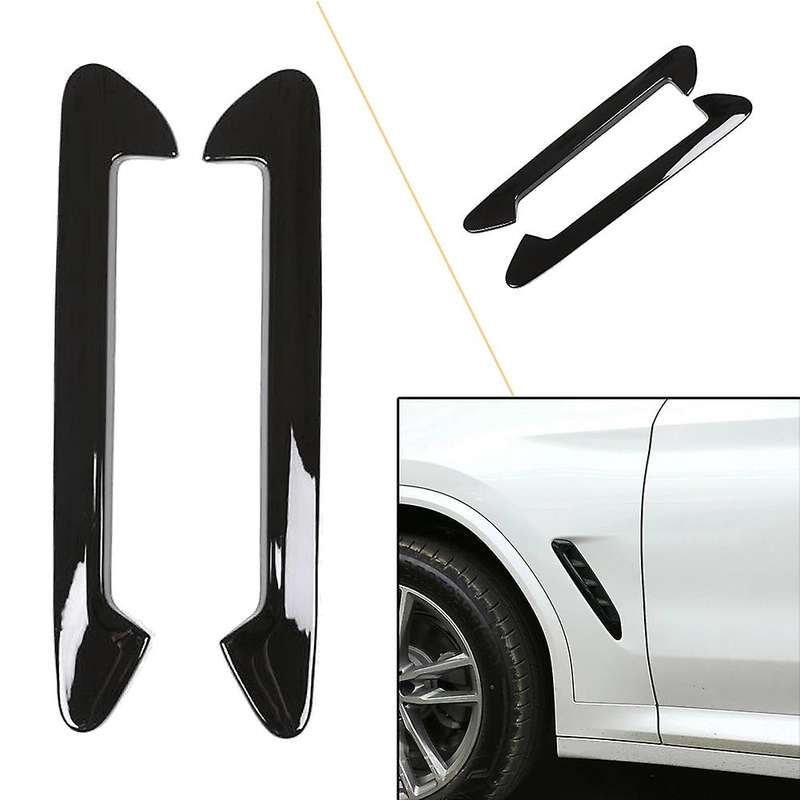 For-bmw X3 2018-2022 Side Fender Side Vent Cover Trim Siver Black