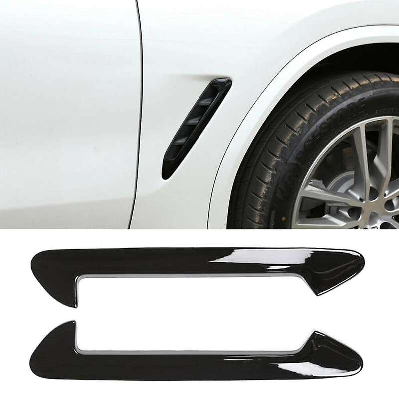 For-bmw X3 2018-2022 Side Fender Side Vent Cover Trim Siver Black