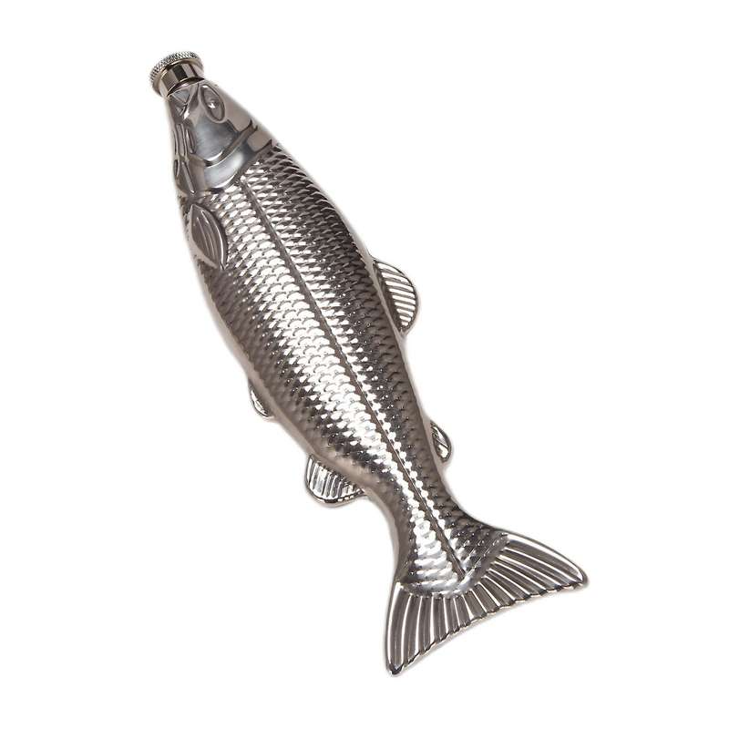 1 Set Fish-shape 5oz Bottle Mini Pocket Flask Drinkware for Outdoor