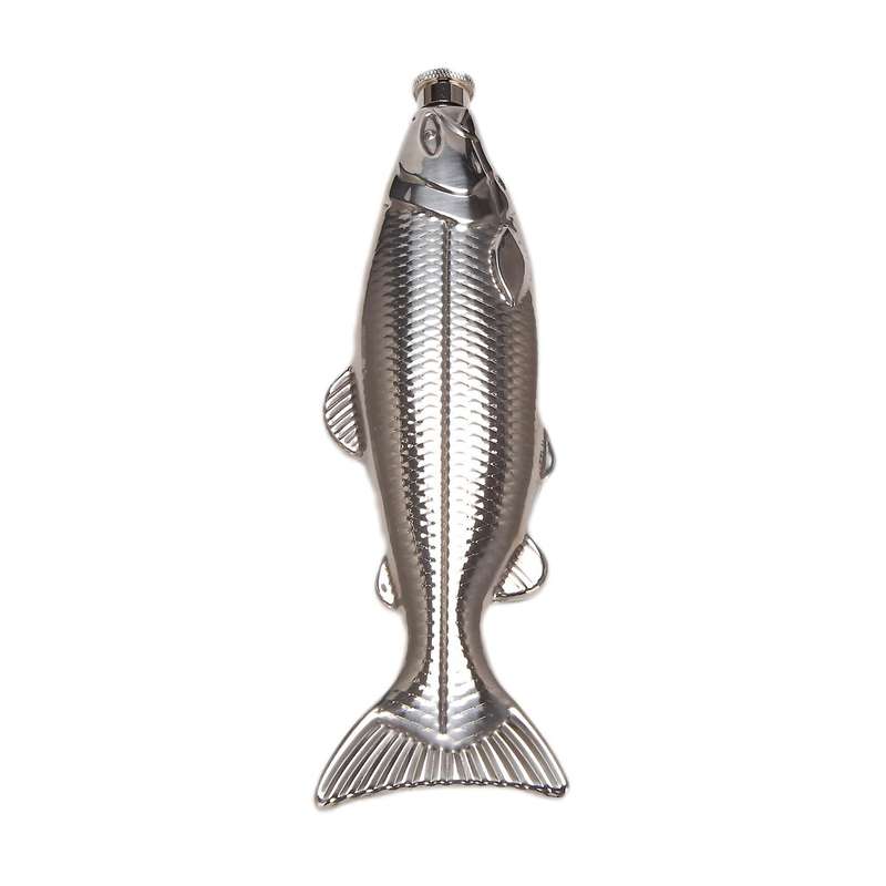 1 Set Fish-shape 5oz Bottle Mini Pocket Flask Drinkware for Outdoor
