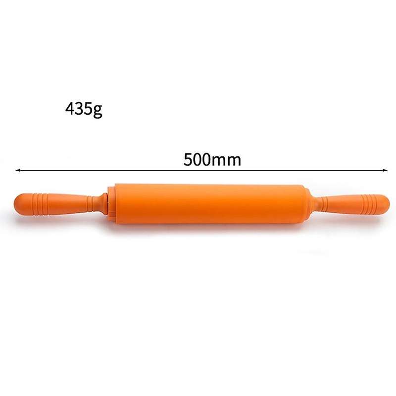 Non-stick Silicone Rolling Pin with 2mm 3mm 6mm and 10mm Rings