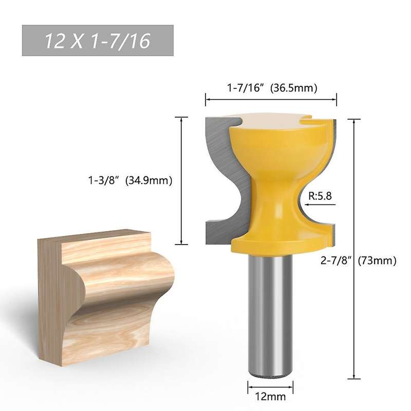 12 Mm Shank Window Sill Door Pull Edge Router Bit