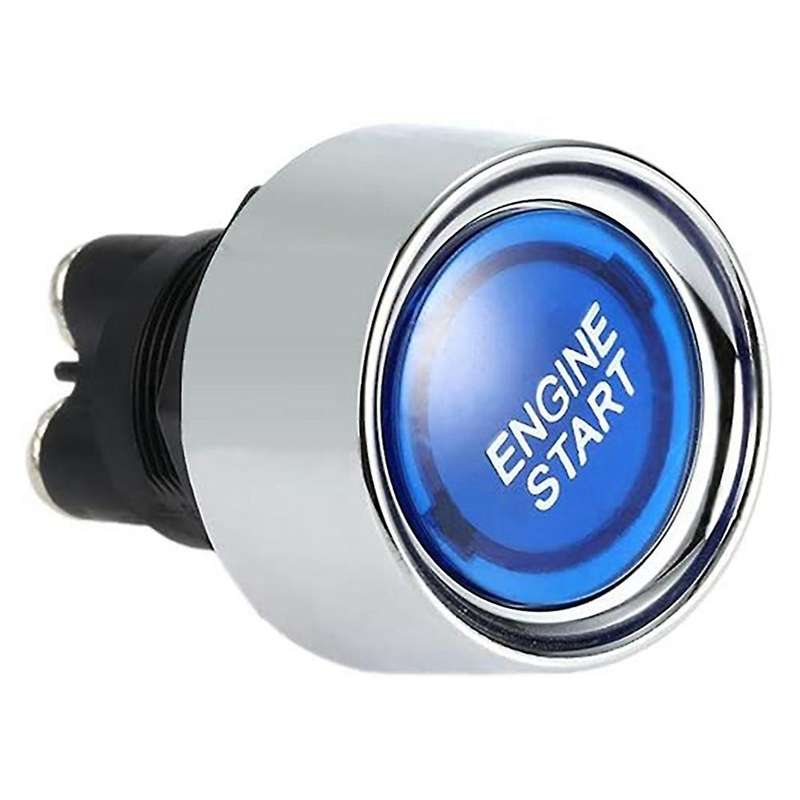 Engine Button Car Dc 12v 24v Blue Car Start Engine Button Light -blue