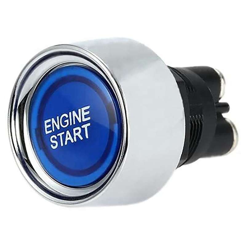 Engine Button Car Dc 12v 24v Blue Car Start Engine Button Light -blue