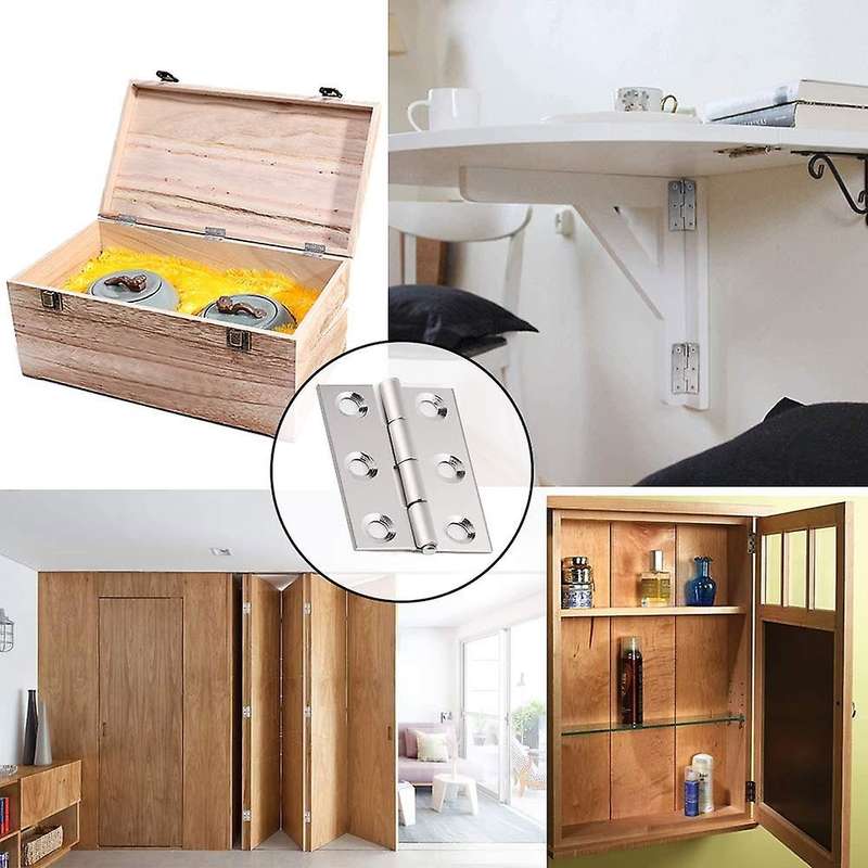 20pcs 44mm Folding Door Hinges with Screws,for Home Door Repair