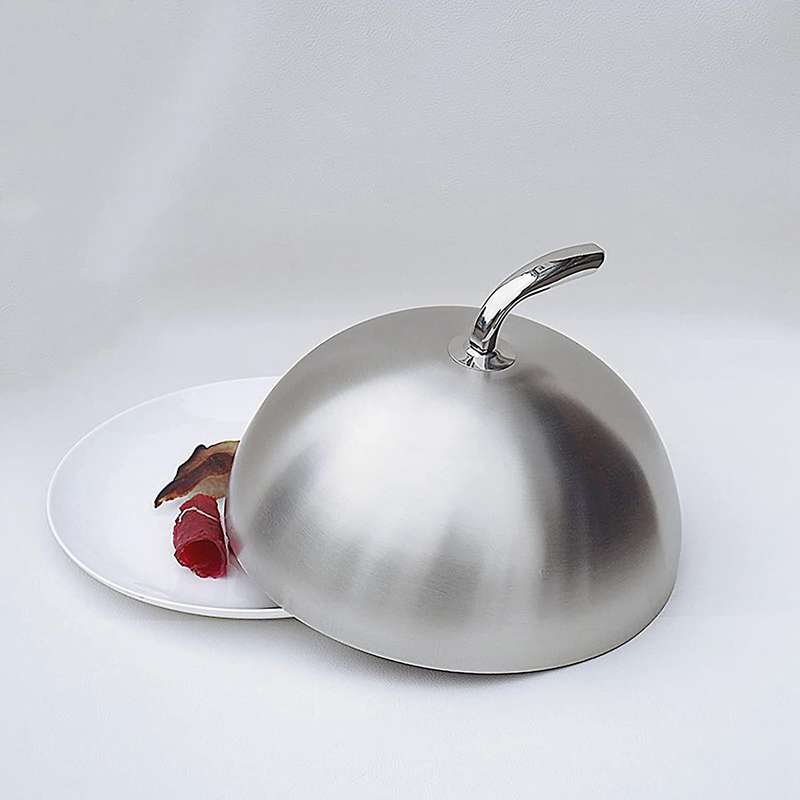 1pcs 20cm Stainless Steel Steak Cover Teppanyaki Dome Dish Lid Home