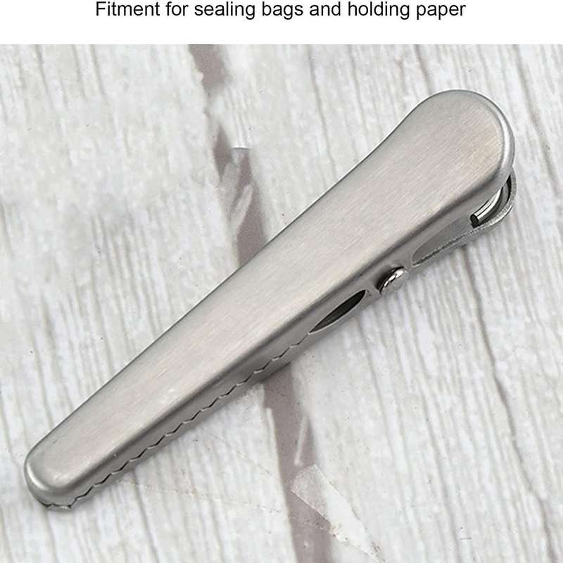 Food Sealing Clips Stainless Steel Alligator Clips,8cm