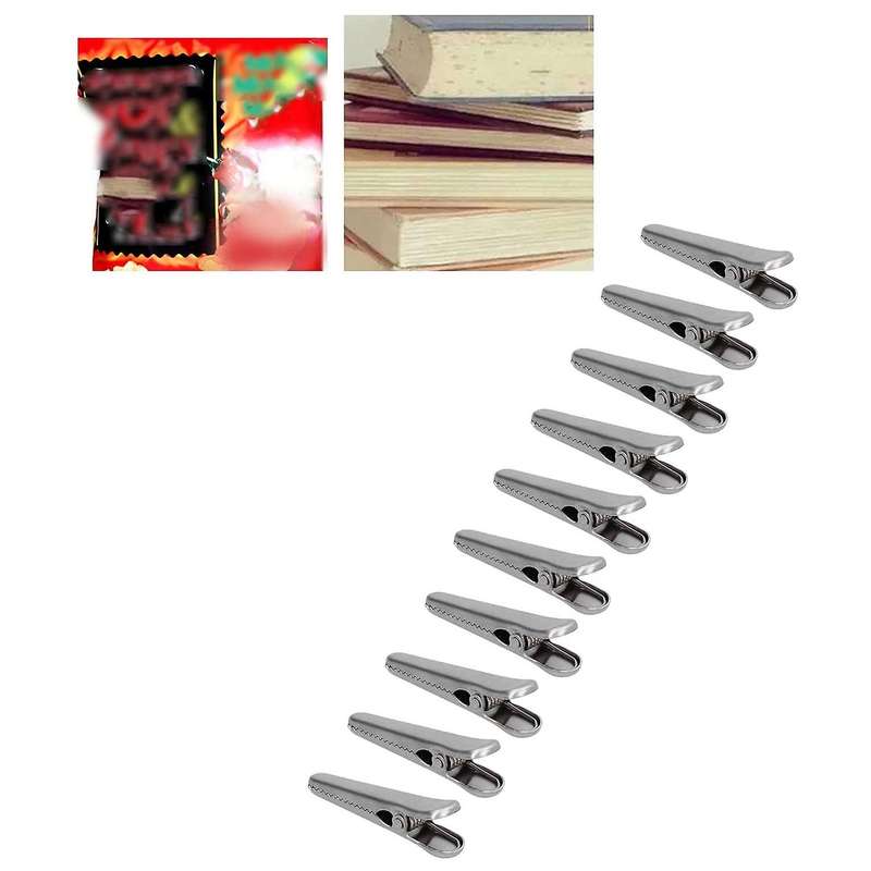 Food Sealing Clips Stainless Steel Alligator Clips,8cm