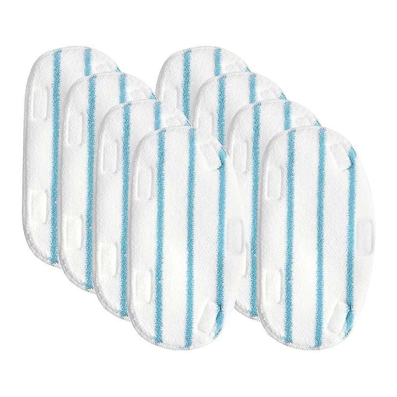 8 Pack Microfibre Replacement Steam Mop Cloth Pads