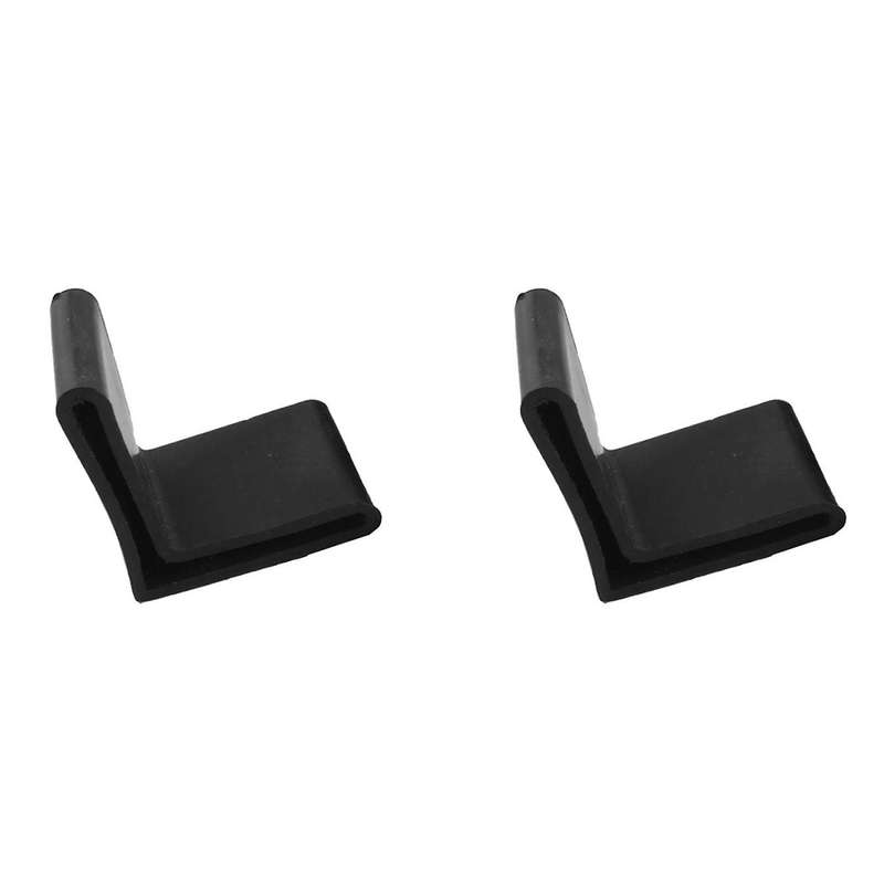 Rubber Covers Furniture Angle Iron Foot Pads 40mm X 40mm 10 Pcs Black
