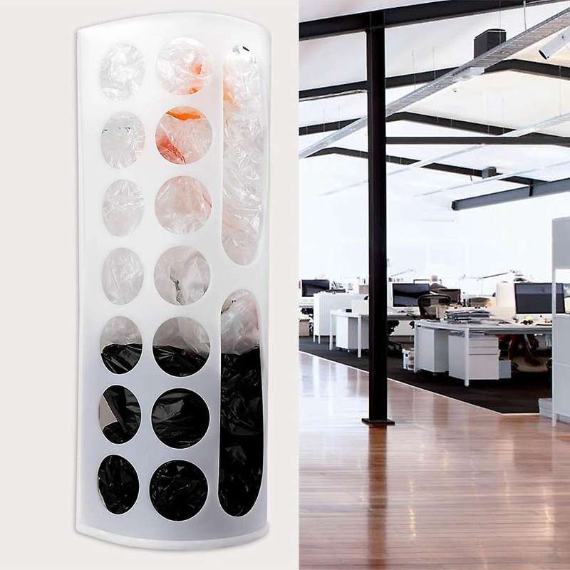 Multipurpose Folding Garbage Bag Storage Box Wall Hanging White