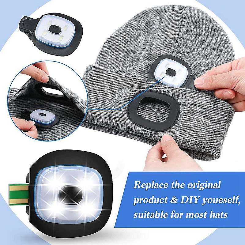 Usb Rechargeable Light for Led Knit Beanie Hat, 4 Pieces, Led Lights