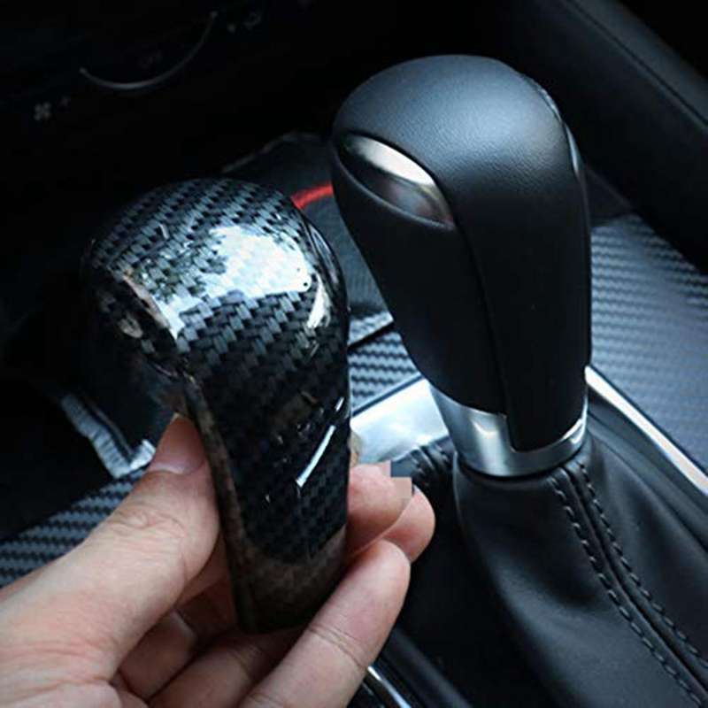 3x Carbon Fiber Gear Shift Knob Cover Trim for Mazda 2 3 6 Cx-3 Cx-5