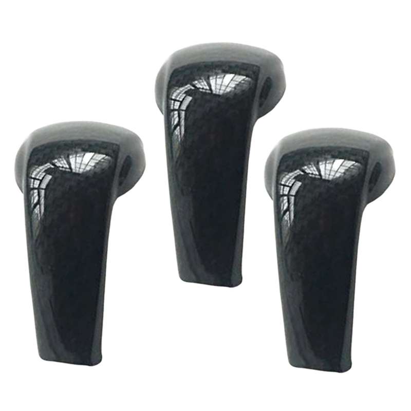 3x Carbon Fiber Gear Shift Knob Cover Trim for Mazda 2 3 6 Cx-3 Cx-5