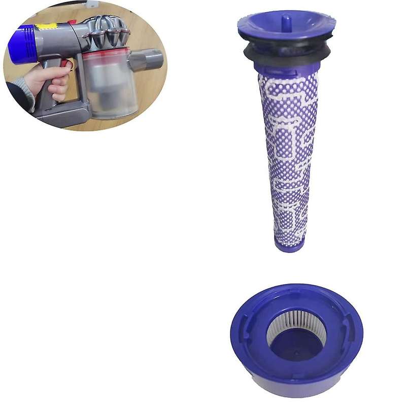 6pcs for Dyson V7, V8 Animal and Absolute, 3 Post Filter,3 Pre Filter