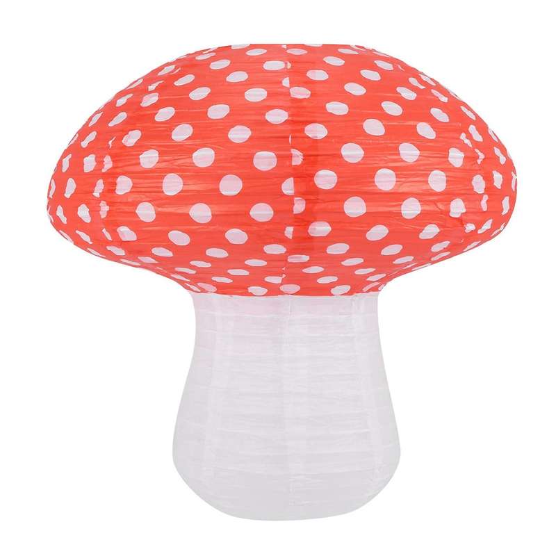3d Mushroom Shaped Hanging Paper Lanterns 4 Pcs (different Sized)