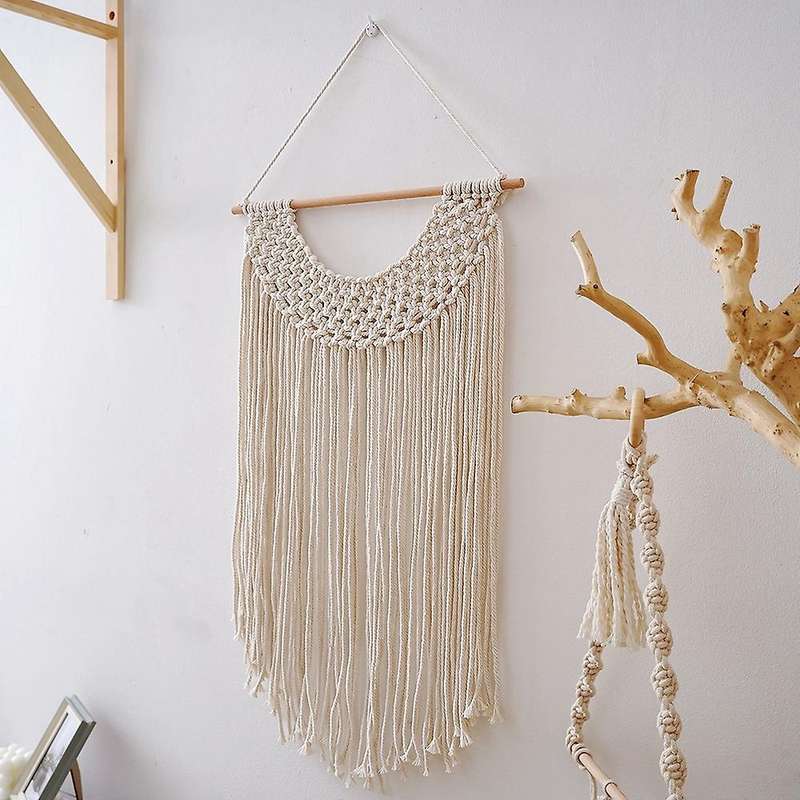 Macrame Wall Hanging Art Woven Boho Home Decor, Geometric Beautiful