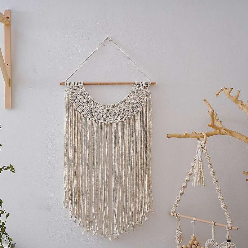 Macrame Wall Hanging Art Woven Boho Home Decor, Geometric Beautiful