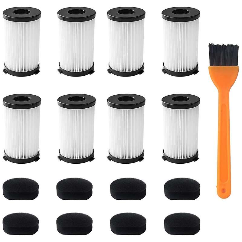 Filters for Moosoo D600 Includes 8 Filters + 8 Foam Filters