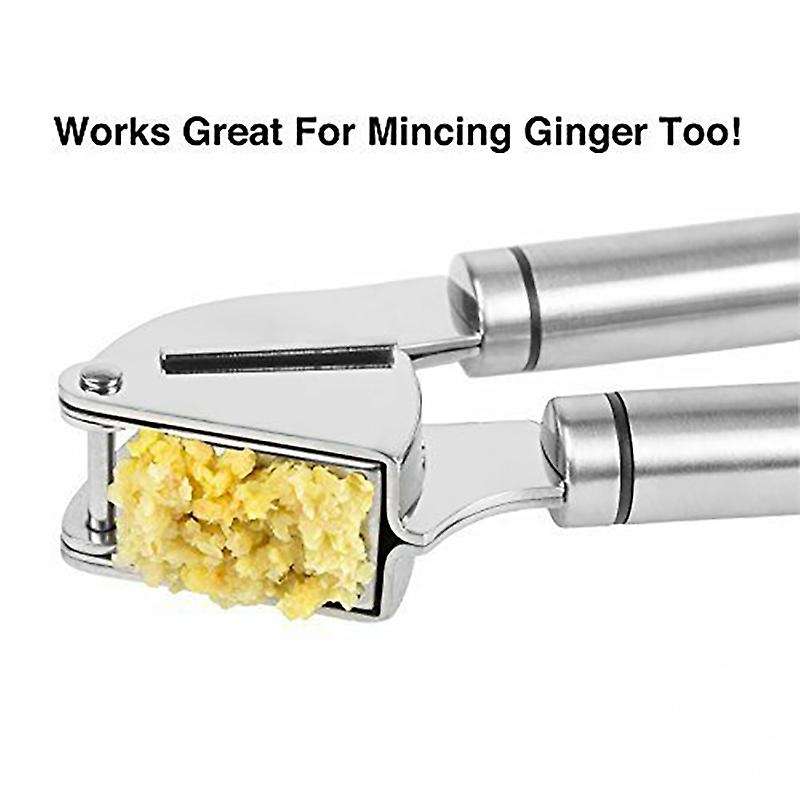 1pcs Garlic Press Cooking Ginger Squeezer Stainless Steel Masher