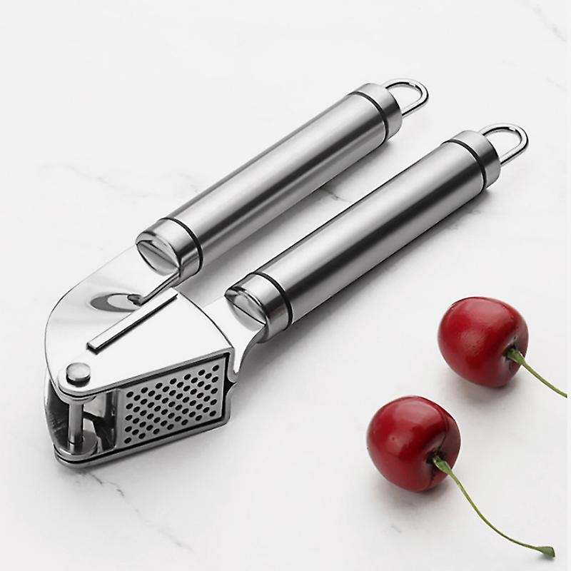 1pcs Garlic Press Cooking Ginger Squeezer Stainless Steel Masher