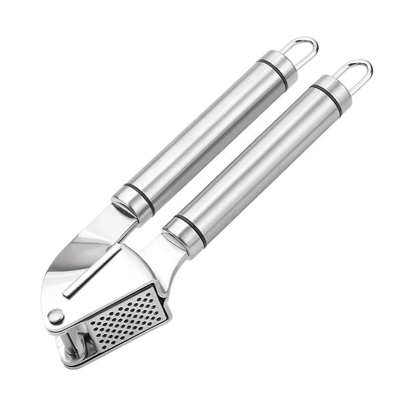 1pcs Garlic Press Cooking Ginger Squeezer Stainless Steel Masher